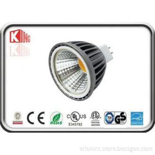 3000K COB LED Spotlight 5W MR16 , dimmable led spotlights f